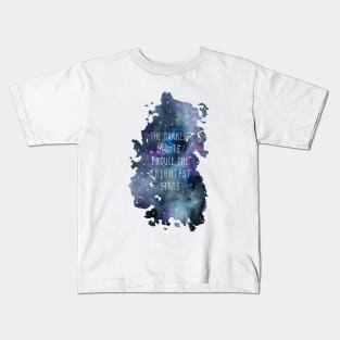 The darkest night - watercolor Kids T-Shirt